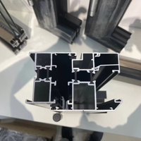 Aluminiumlegering schuifbare vouwwanden van glas met thermische isolatie, energiebesparend, voor buiten, school, keuken, badkamer, slaapkamer
