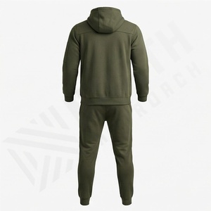 Premium Regular Fit Hooded Casual Sports Jogger <b>Tracksuit</b> Set Custom Logo Zip Plus Size Breathable Winter Latest Fashion Apparel - Product Image 2