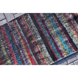 Alfombra turca Vintage moderna, diseño de retales Beige de 2,2x7,1 pies, estilo clásico rectangular para sala de estar, dormitorio, lana, poliéster, látex - Product Image 4