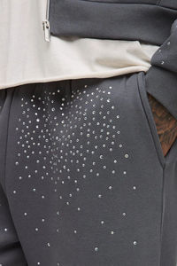 Sweat à capuche personnalisé avec fermeture éclair en strass, respirant, 100% coton mélangé, matériau de haute qualité, sweat à capuche lourd - Product Image 5