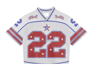 REHEXIMPEX Camisetas de Fútbol Americano Personalizadas 100% Poliéster Malla OEM Venta al por Mayor Pedidos a Granel Alta Calidad Transpirables Deportivas - Product Image 5