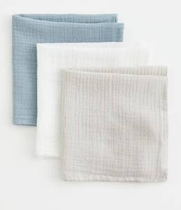 Offre Spéciale Lot de 3 couvertures en mousseline de coton et bambou super douces pour emmailloter bébé uni pour les nouveau-nés respectueux de la peau - Product Image 1