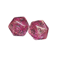 Ensemble de dés polyédriques en résine faits à la main, effet pierre précieuse taillée, pour RPG DND