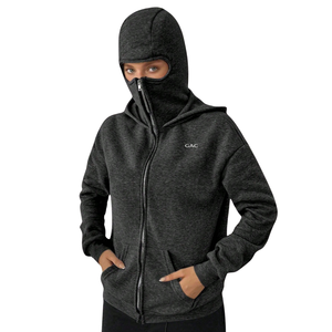 <b>Women's</b> Full Zip Front Windproof Hoodie Built Face Cover Long Sleeve <b>Fleece</b> Sweatshirt <b>Warm</b> Casual <b>Jacket</b> Outerwear Winter Wear - Product Image 1