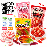 Bonbons gélifiés aux fruits à marque privée, saveur sucrée et acidulée, doux, halal, fabricant sur mesure, OEM TK en vrac