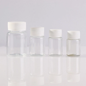 Pilules en plastique PET transparent avec bouchon à vis Poudre de capsule pharmaceutique 20ml 50ml 100ml pour emballage de laboratoire et de supplément - Product Image 4