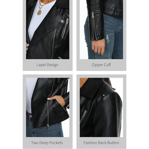 Vestes en cuir pour femmes, vestes en cuir de haute qualité, vestes de mode élégantes pour femmes, vente en ligne - Product Image 6