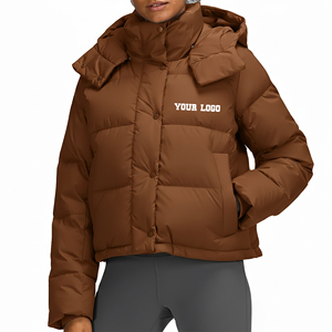 Chaqueta Acolchada de Algodón de Color Sólido para Otoño e Invierno 2025, Chaqueta Ligera con Logotipo Personalizado Estampado - Product Image 1
