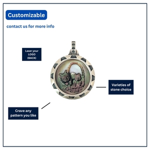 จี้รูปแมวเหมียวทำจากเงินแท้ 925 ประดับมุกดำทรงกลม ดีไซน์เรียบง่าย/สปอร์ต เหมาะสำหรับทุกเพศ |   OEM - Product Image 4