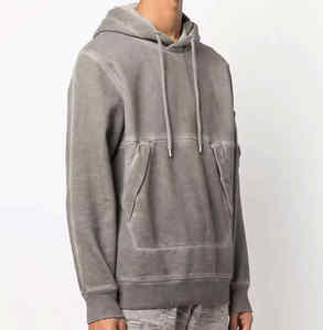 Última llegada logotipo personalizado lavado con ácido sudaderas con capucha para hombres pulóver ropa universitaria uso al aire libre suministro directo de fábrica hombres sudaderas con capucha - Product Image 6