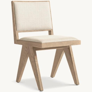 Cojín Minimalista para Silla de Comedor Individual, Hecho de Madera de Teca con Asiento Cómodo y Duradero - Product Image 1