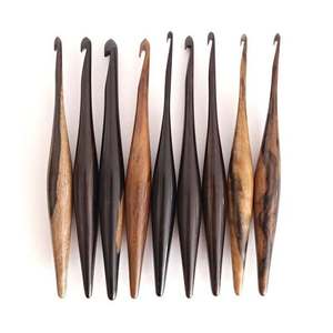 Custom Made Wooden Crochet Hooks Made From Rosewood in Sizes From 3.5 mm Onwards Ideal for Resale by Knitting Supply Stores - Product Image 3