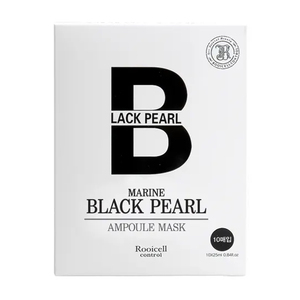 Cosmétiques coréens ROOICELL Marine Black Pearl et feuille d'ampoule d'acide hyaluronique 10ea * 25ml Essence pour une peau éclatante - Product Image 1