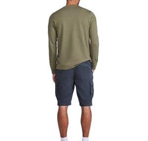 Pantalones cortos Cargo deportivos de baloncesto de malla Premium informal para hombre, pantalones cortos de entrenamiento de tela cómodos, ropa de calle con patrón sólido - Product Image 4