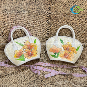 BOLSO DE MANO DE JACINTO DE AGUA elegante con decoración hecho a mano, sostenible y bolso de mano Bolso de mujer para mujer Bolso de estilo bohemio - Product Image 6