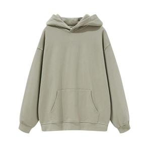 Sudadera con capucha unisex transpirable logotipo personalizado manga larga hombro caído jersey de colores sólidos calidad premium informal - Product Image 6