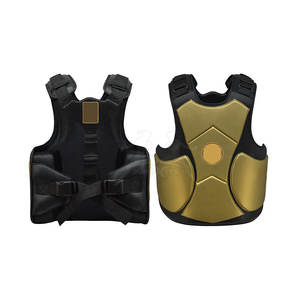 Protector de pecho de cuero PU duradero con correas ajustables Protector de pecho transpirable para hombres Fitness y Sparring - Product Image 5