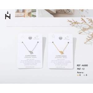 Tobillera de Acero Inoxidable con Signo Zodiacal Capricornio, Chapada en Oro, Joyería de Moda Unisex, Regalo - Product Image 2