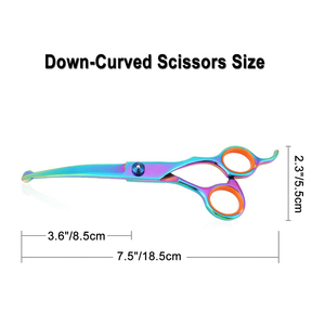 กรรไกรตัดแต่งขนสัตว์เลี้ยงสแตนเลสสกรูสีไทเทเนียม - Product Image 5