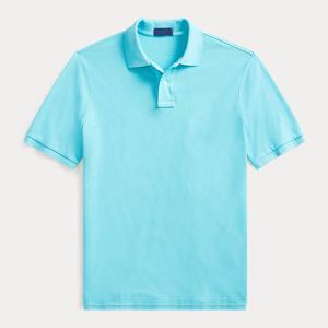 T-shirts polos de golf vierges pour hommes de qualité supérieure polos décontractés à manches courtes avec logo brodé - Product Image 2