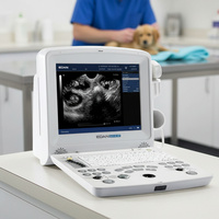 Sistema de Ultrasonido Portátil Veterinario en Blanco y Negro Edan DUS60 VET para Clínicas Veterinarias e Imágenes de Diagnóstico