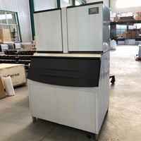 Cadena de suministro global máquina para hacer cubitos de hielo comercial 1000kg por día para bar/tienda de té de la leche/restaurante/hotel/supermercado