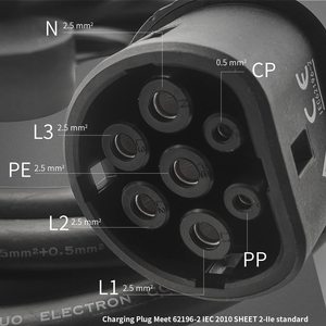 Nueva <span class=keywords><strong>Estación</strong></span> de Carga para Vehículos Eléctricos HTYT de 22kW con Conector de Carga Dual, Tipo 2 AC, Control por Aplicación, Cargador EV, IP65 Impermeable - Product Image 6