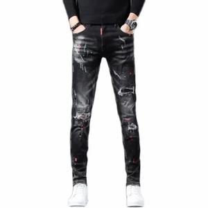 Pantalones vaqueros elásticos sueltos de negocios personalizados de fábrica para hombre, pantalones vaqueros rectos informales formales de talla grande para hombre al por mayor - Product Image 6