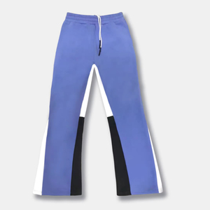 กางเกงวอร์มขาบานของผู้ชายกางเกงขาบานสีบล็อกสีขากระดิ่งแฟชั่นแบบกำหนดเอง - Product Image 3