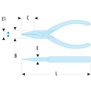 แหนบปลายสั้นและปลายแข็ง Facom-Micro-Tech แหนบคุณภาพพรีเมียมสำหรับการตกแต่งทรงผมอย่างแม่นยำ - Product Image 2