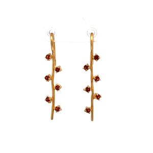 Pendientes de Plata de Ley con Granate de Colores, Elegantes y de Lujo para Mujer, para Aniversario, Fiesta, Boda, Joyería Fina al por Mayor - Product Image 2