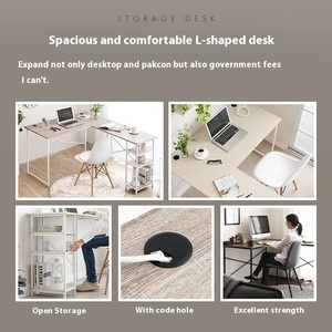 Hiện đại L hình dạng máy tính bàn nghiên cứu bảng nhà văn phòng bàn viết cho máy tính - Product Image 3