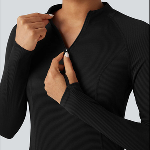 Pantalon de yoga professionnel haut de gamme pour femme 2026, manches longues, taille élastique, séchage rapide, respirant, polyester/nylon, pour l'entraînement - Product Image 5