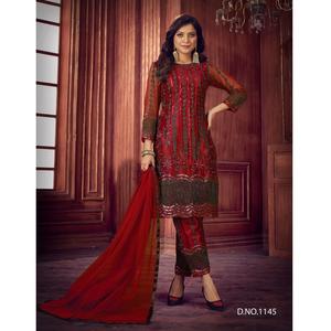 2022 élégant pakistanais indien concepteur lourd Net séquence broderie travail pour les mariages Eid robe spéciale tarifs de gros Surat - Product Image 1