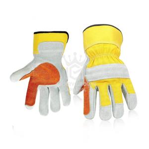 Gants de sécurité en cuir de qualité supérieure Gants de travail en cuir durable Protection des mains en cuir pur fabriqué industriellement - Product Image 4