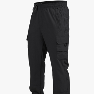Skinny Leg Tactical <b>Pants</b> <b>Black</b> 100% Cotton Casual Mid Waist Style Regular Fit Dark For Men Bulk Supplier - Product Image 1