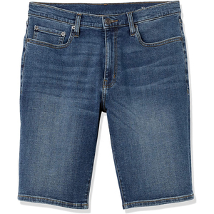 Personnalisé Genou Longueur Hommes Denim Pantalon Court Hommes Jeans Shorts Haute Qualité Conception Personnalisée et Logo Bleu Teint Solide Shorts 2026 - Product Image 5