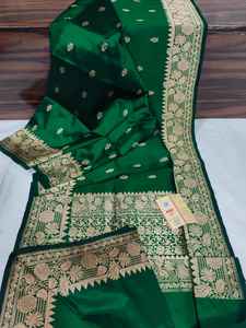 Saris de seda brocados hechos a medida en una gran variedad de colores y patrones ideales para reventa en tiendas de telas - Product Image 3