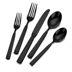 Ensemble de couverts multifonctionnels en acier inoxydable avec poignée de conception différente, acier miroir, ustensiles de cuisine créatifs pour la table à thé - Product Image 1