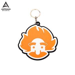 AIFRAN Fabricant professionnel de porte-clés en caoutchouc de silicone avec logo personnalisé et étiquettes de clés brodées. - Product Image 1