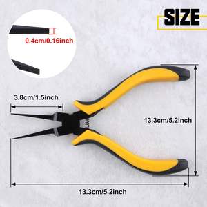 Alicates Profesionales de Punta Plana de Acero al Carbono de 5 Pulgadas, Mandíbula Lisa, para Fabricación de Pulseras, Joyería Fina, Manualidades, Herramientas de Bricolaje INTENSE - Product Image 6