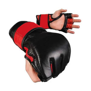 Nouvelle arrivée Gants MMA professionnels en cuir avec poignées pour usage extérieur Bas quantité minimale de commande Haute qualité Couleur et image de marque personnalisées - Product Image 4