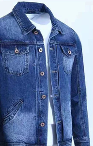 แจ็กเก็ตแนวสตรีทมีฮู้ดสำหรับผู้ชายเสื้อแจ็คเก็ตผ้าแคนวาสมีฮู้ดยีนส์มีโลโก้ด้านหน้าสไตล์สตรีทแฟชั่นสำหรับฤดูหนาว - Product Image 5