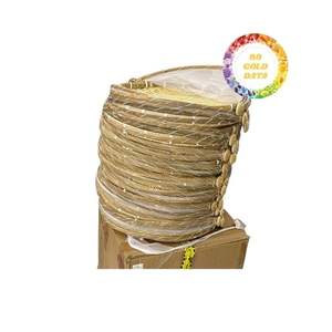 Cesta de Bambú para Limpieza con Tapa de Malla, Bandeja de Servicio de Bambú Resistente Tejida a Mano, Diseñada para Actividades Agrícolas - Product Image 5