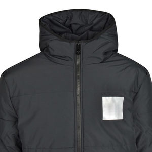 Chaqueta de Plumón para Hombre de Alta Calidad con Logotipo Personalizado OEM, Chaqueta de Invierno Gruesa con Capucha, Estilo Bomber Brillante y Aislante - Product Image 4