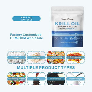 YanniGlow OEM ODM Omega-<span class=keywords><strong>3</strong></span> Minyak Krill Kapsul Lunak Organik Vegan Suplemen Pendukung Pencernaan Vitamin Perawatan Kesehatan Dewasa - Product Image 4