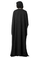 Abaya Musulmane Légère en Polyester Personnalisée de Haute Qualité au Design Moderne pour Femmes Adultes, Écharpe Noire, Exportation Dubaï, Meilleur Prix