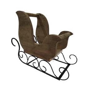 Carro de Navidad de madera con soporte de hierro, mesa de Navidad India hecha a mano personalizada, regalos decorativos - Product Image 2