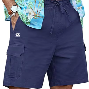 Men's High Street Fitness Shorts New Style Solid <b>Canvas</b> <b>Plain</b> Dyed Lightweight Quick Dry 100% Cotton - Product Image 1