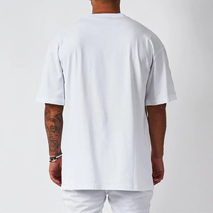 Camiseta Personalizada para Hombre, Ecológica, de Secado Rápido, Mezcla de Poliéster/Algodón, Cuello Redondo, Manga Corta, Diseño Liso - Product Image 2
